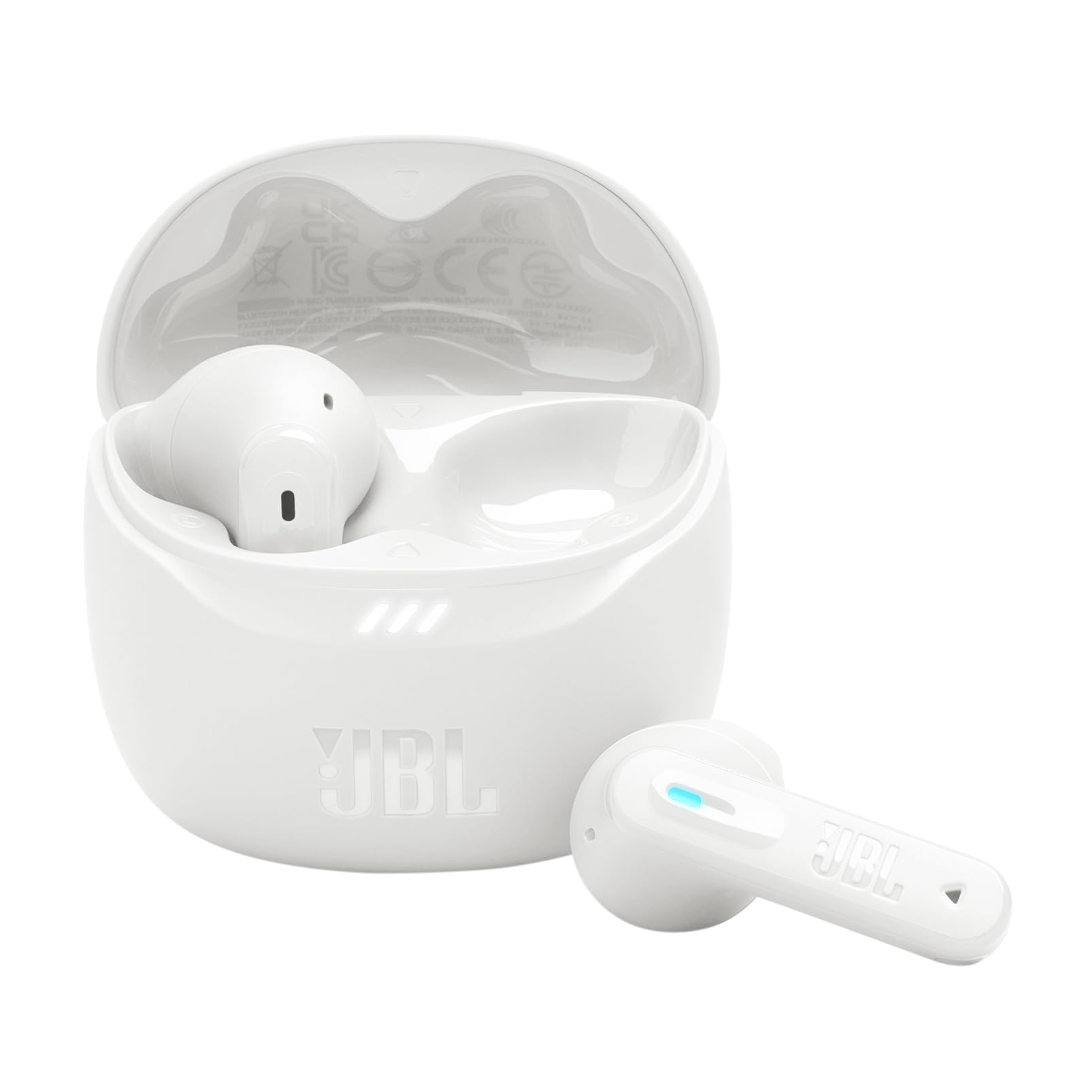 JBL Tune Flex 2, Kabellose Bluetooth-In-Ear-Ohrhörer mit Noise-Cancelling, 48 h Wiedergabezeit, IP54 wasser - und staubgeschützt, Multipoint-Verbindung, Ergonomisches Design, Weiß
