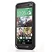 HTC One M8 Case - Poetic HTC One M8 Case [Revolution Series] - [Heavy Duty] [Dual Layer] Complete Protection Hybrid Case with Built-In Screen Protector for HTC One M8 Black (3 Year Manufacturer Warranty From Poetic)