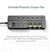 iClever Power Strip Surge Protector with 6 USB Ports 6 Outlet, Desktop Charging Station with 15A 5ft Extension Cord, USB Power Strip for Home, Office & Hotel- Black