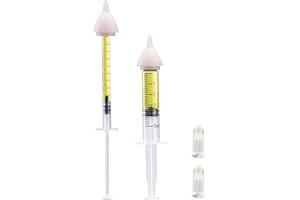 HAOYUSTORE Pet Feeding Kit, Kitten Bottle Feeding Kit, Newborn Kitten Supplies, Fit for Feeding Newborn Puppies, Kitten, Squirrel, Rabbit, Hamster, 1 Milk Bottles, 4 Pet Nipple