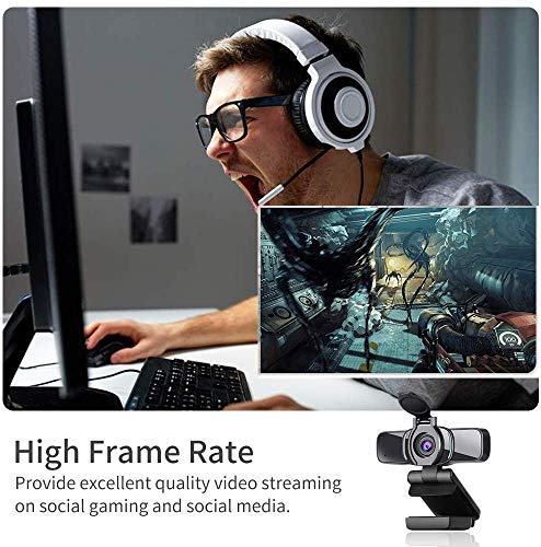 Dericam-Webcam-HD-1080P-Webcam-with-Microphone-Computer-Web-Camera-for-PCMACLaptop-Plug-and-Play-USB-Webcam-with-Privacy-Cover-for-Youtube-Skype-Video-Calling-Conferencing-Gaming