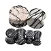 20pcs Stone Ear Gauges Flesh Tunnels Plugs Stretchers Expander 2g-5/8
