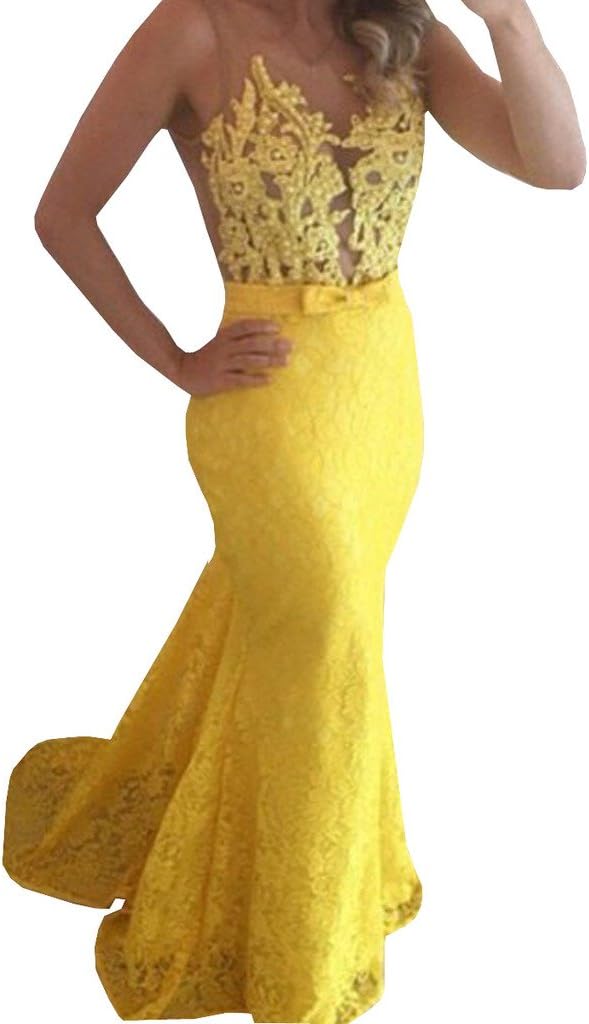 FsJoy Women's Sexy Lace Floral Backless Sleeveless Cocktail Party Pencil Long Dress