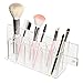Wall Mounted Clear Acrylic 12 Slot Cylindrical Makeup Storage / Brow Pencil Mascara Organizer Rack