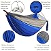 Camping Hammock, Lightweight Portable Garden Double Hammocks - Premium Nylon Parachute Hammock with Tree Straps for Backpacking Travel Beach Yard