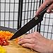 MEGALOWMART Set of 5 Black Stainless Steel Knife Set Cutlery Kitchen Knives
