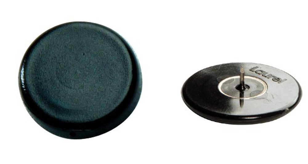 Laurel Box of Super Drawing Pins Diameter 30 mm Black