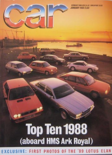CAR magazine 01/1988 featuring Toyota Celica, Honda, Citroen BX GTi, Alfa Romeo, Lancia