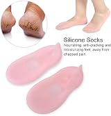 HURRISE Silicone Gel Moisturizing Socks for Women Foot Care Crack Prevention view 2