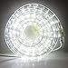 LED Rope Light Outdoor - Plug in (120V), 287 Cool White Lights, 24 Ft Length, Connectable, Dimmable, 1/2 Inch Tube, Heavy Duty, Waterproof, for Exterior Lighting and Patio Decor