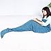 YUSHOP Adult Girls Crochet Knitted Mermaid Tail Blankets, Bedroom Sofa Sleeping Bags Blanket
