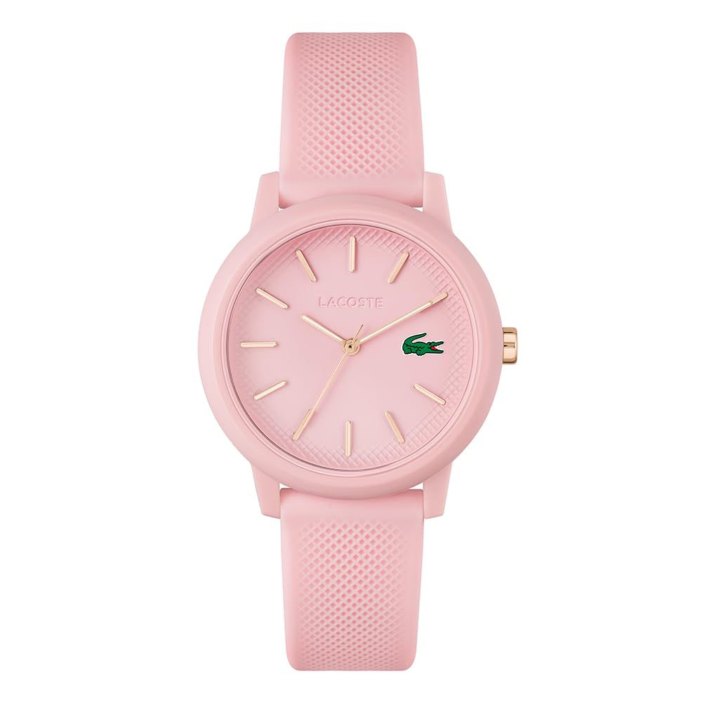 Lacoste Analogue Quartz Watch for Women LACOSTE.12.12 Collection with Pink Silicone Bracelet - 2001213 — image 1