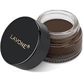 LAVONE Eyebrow Pomade, Waterproof Long-Lasting Brow Pomade, Dark Brunette | highly pigmented, smudge proof, sweat resistant, natural eyebrow makeup for all skin types and tones, defined brows