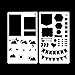 yueton 20PCS 4x7 Inch Bullet Journal Stencils Painting Stencils DIY Craft Stencils Plastic Planner Set for Journal,Notebook,Diary, Scrapbook