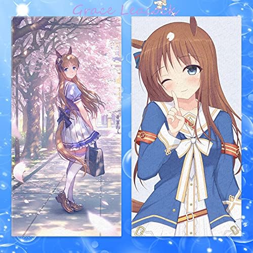 Amazon Co Jp Grace Leacock バスタオル ウマ娘 プリティーダービー グラスワンダー 両面印刷 大判 タオル アニメ 漫画 フェイスタオル スポーツタオル 抗菌防臭 家庭用 吸水速乾 軽量 大人用 子供用 柔らかい カスタム可能約140cmx70cm ホビー