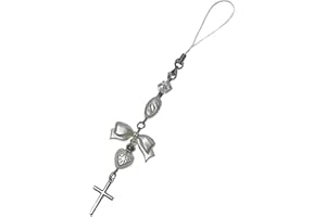 Stylish Heart Phone Pendant Cool Card Chain Charm Bowknot Bag Pendant Cool Suitable for Bag Heart Card