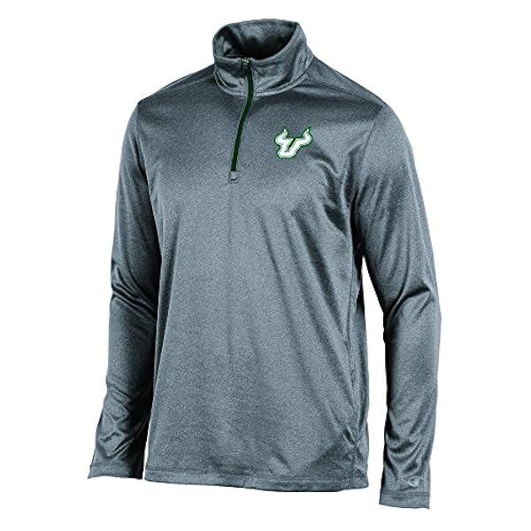 Download Champion NCAA Men's Heather Double Knit Mesh Quarter Zip