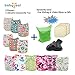 Babygoal Baby Cloth Diapers,One Size Adjustable Reusable Pocket Cloth Diaper 12pcs Diapers+12pcs Charcoal Bamboo Inserts+One Wet Bag+4pcs Baby Wipes 12fg43-3