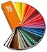 RAL K5 Color Chart, 216 Full Page Color Swatches, Semi-Matte, 8 Languages