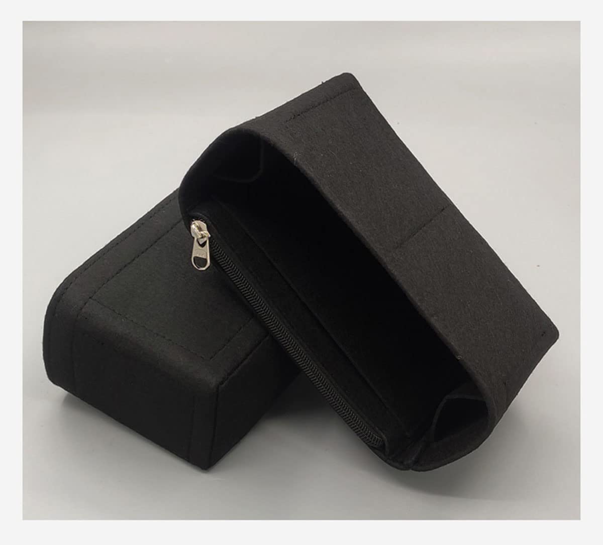 Lckaey Felt Purse Organizer Insert for gabrielle backpack organizer gabrielle tramp bag lining Insert 2074black-S
