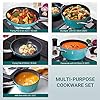 CUSIBOX-Cookware-Set-Ceramic-Nonstick-Pan-Pot-Set-8-Piece-Stock-Pot-Frying-Pan-Saucepan-Casserole-Saute-Pan-Glass-Lid-Induction CUSIBOX Cookware Set Ceramic Nonstick Pan & Pot Set 8 Piece, Stock Pot, Frying Pan, Saucepan, Casserole, Saute Pan Glass…