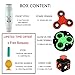 Best Fidget Spinner Set, Including Glow in the Dark Fidget Spinner, Red High Speed Tri Spinner, Black Fidget Cube and the New Fidget Stick Toy. 2 Free Surprising Bonuses Inside!
