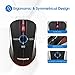 VicTsing Ultra-thin Wireless Keyboard and Mouse Combo with Palm Rest, 2.4GHz Connectivity, Long Battery Life - Black