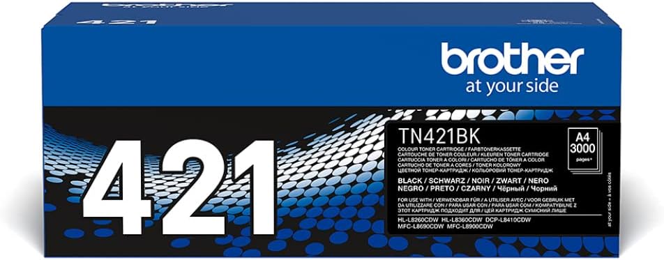 Brother TN-421BK Toner Cartridge Black Standard Yield 1 Pack