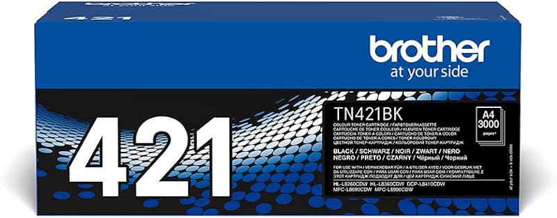 Brother TN-421BK Toner Cartridge Black Standard Yield 1 Pack