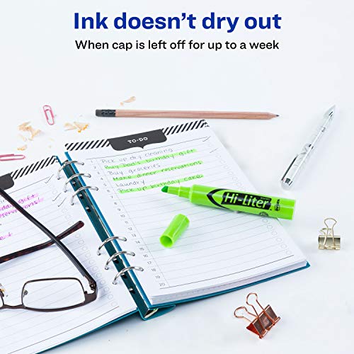 image for Avery Hi-Liter Desk-Style Highlighters, Smear Safe Ink, Chisel Tip, 12
