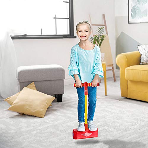 dmazing Birthday Christmas Xmas Gifts Presents for 3-12 Year Old Girls, Pogo Stick for Kids Sensory Toys for 3-12 Year Old Girls Gifts Age 3-12 Stocking Stuffers Stocking Fillers Pink DDUSFPJ02