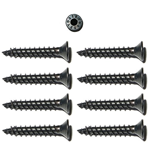 foto-kontor 8 Assy Senkkopf Spezial Holzschrauben 3x15mm in schwarz Gewinde asymmetrisch Lautsprecherschrauben