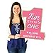 Big Dot of Happiness 1st Birthday Girl - Fun to be One - Party Decorations - First Birthday Party Welcome Yard Sign