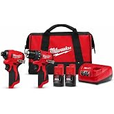Milwaukee Electric - M12 SUBCOMPACT BRUSHLESS 2-Tool Combo KIT
