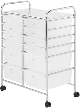 Amazon Com Olym Store 12 Drawer Rolling Storage Cart Office
