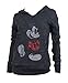 Disney Mickey Mouse Ladies Classic Burnout Hoodie