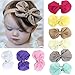 Sannysis TM 9PC Sweet Babys Girls Chiffon Flower Elastic Headband