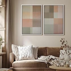 MUDECOR Framed Canvas Print Wall Art Set Neutral