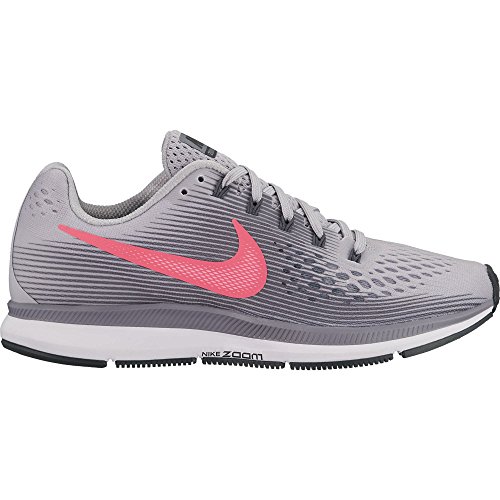 Nike Women's Air Zoom Pegasus 34 Running Shoes (9 B US, Atmosphere Grey/Racer Pink/Gunsmoke)