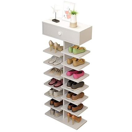 Rfjjal 5 Tier Shoe Racks Solid Wooden Shoes Storage Shelf With