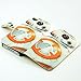 iphone 4S Case BB-8 BB8 Droid Robot Pattern Leather Wallet Credit Card Holder Pouch Flip Stand Case Cover For IPHONE 4 4S