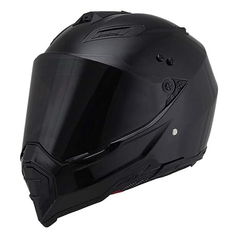 Woljay Off Road Helm Motocross-Helm Motorradhelm Motocrosshelme Fahrrad ATV (M, Schwarz)