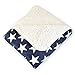 Home Essentials DII Reversible Ultra Plush Sherpa Printed Throw Blanket for Bedroom, Couch, Car, Gift, Dorm, 50 by 60-Inch, USA Flag