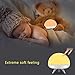 Intsun Children Kids Night Light, LED Silicone Toy Nightlight, Baby Rooms Nursery Lamps, Bedroom Touch Sensor Table Lamps Christmas Gifts with 4 Lighting Modes, 5 Colors,USB Rechargeable