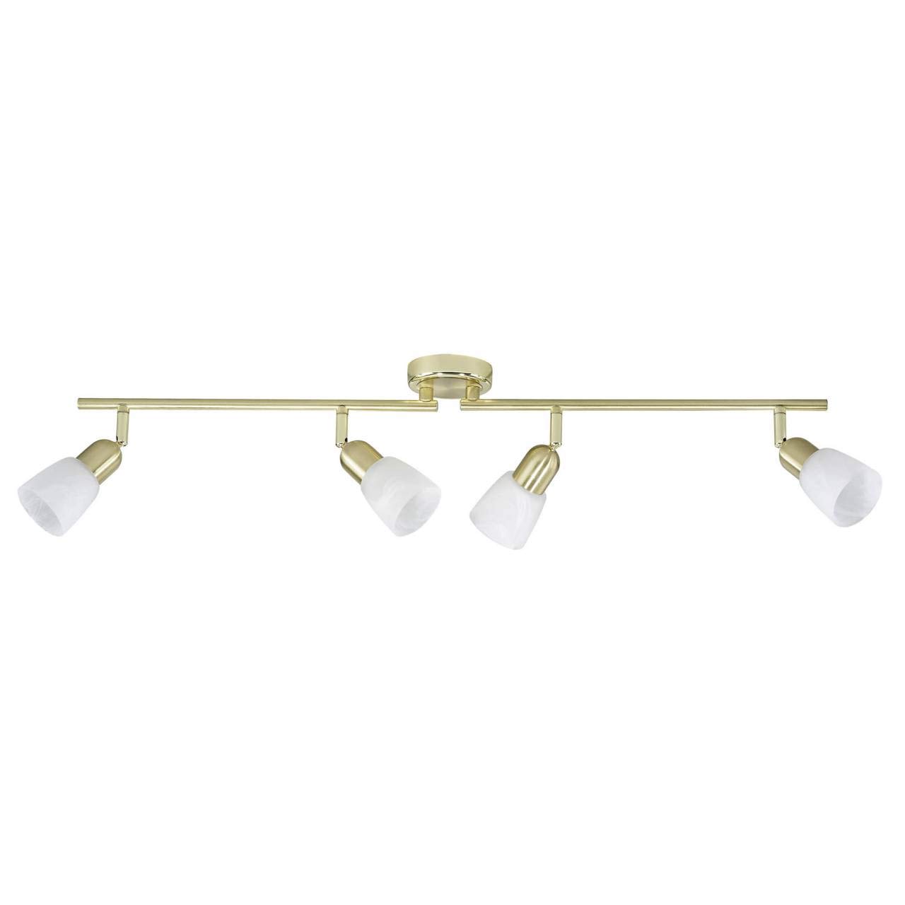 Brilliant Sofia 55331/18 Spot Light Rail 4 Bulbs Brass/Alabaster