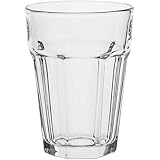 AmazonCommercial Everyday Drinking Glasses, Tall Tumblers - Set of 6, Clear, 12.6 oz
