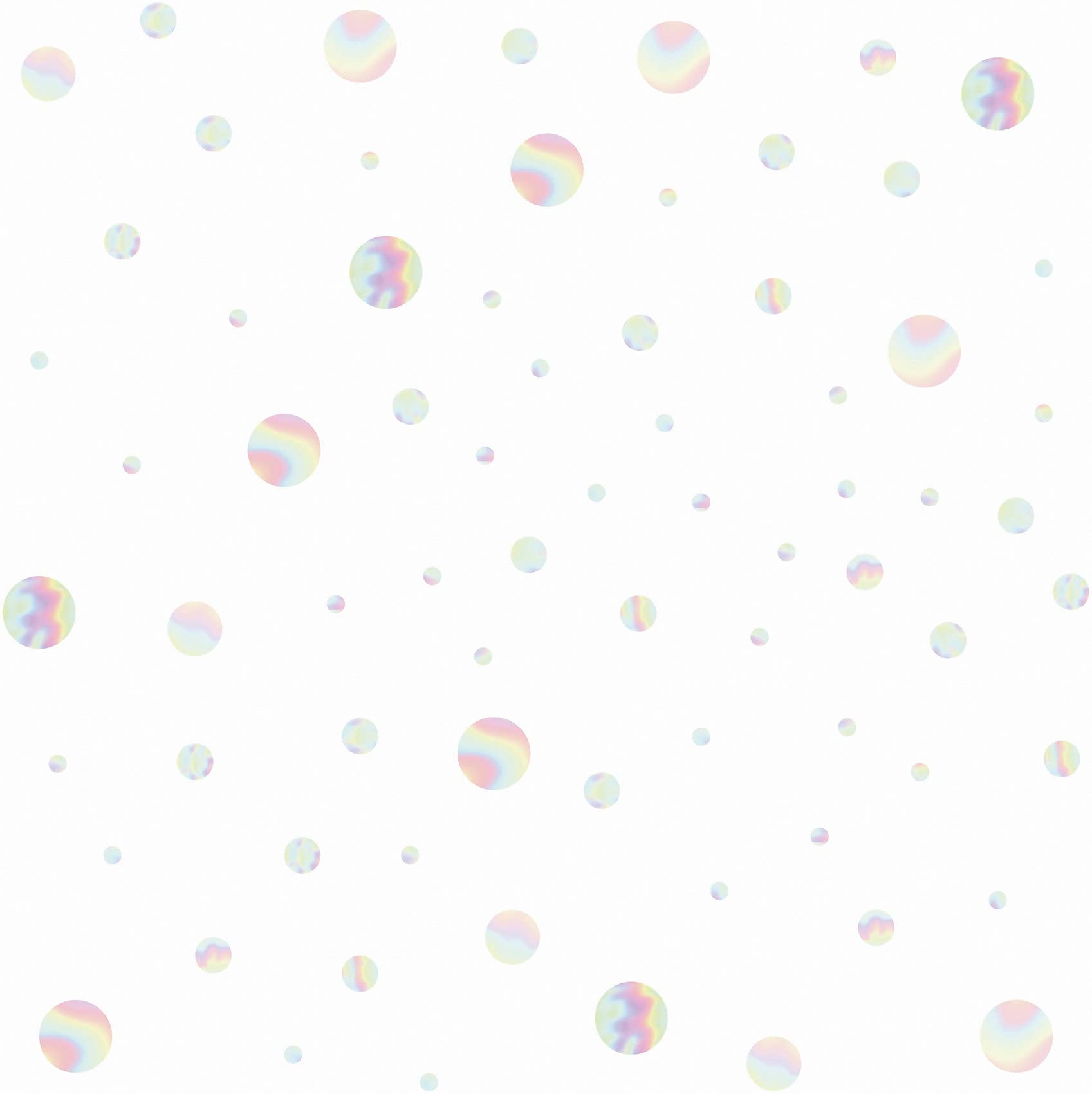 RoomMates RMK4134SCS Holographic Circle Peel and Stick Wall Decals