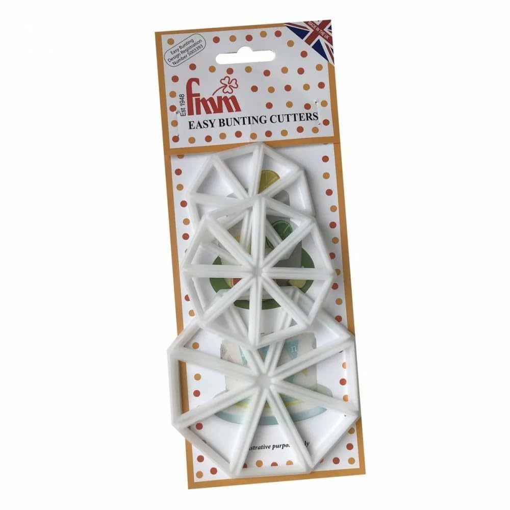 FMM Sugarcraft Fondant Icing Cutter Set 3/Pkg-Bunting