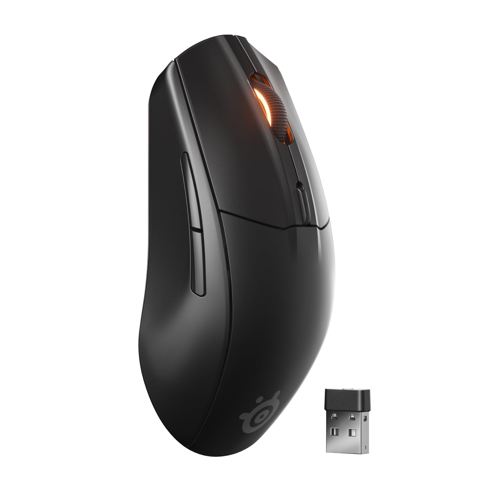 SteelSeries Rival 3 Wireless Gen 2 Gaming-Maus – 2,4 GHz und Bluetooth – 18.000 DPI TrueMove Air-Optiksensor – 60 Mio. Klicks garantiert – Ultraleicht – PTFE-Gleitfüße - Schwarz