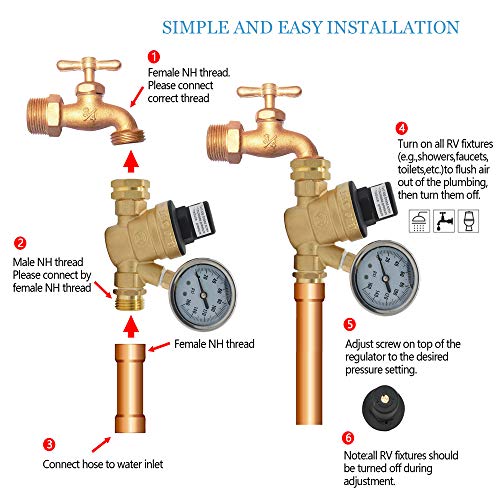 6 Pressure+Regulator+Travel+Adjustable+Screened